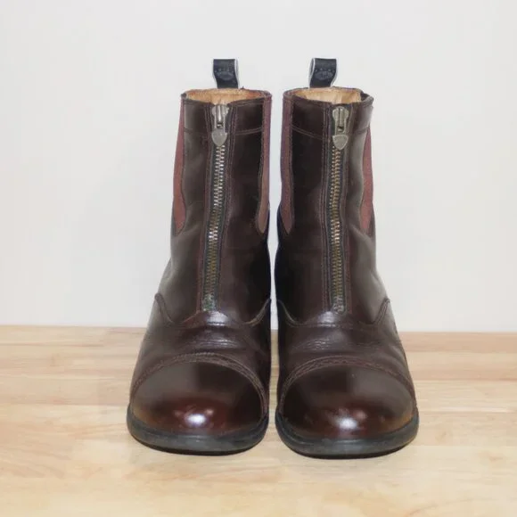 MENS ARIAT PADDOCK BOOTS 10EE BROWN LEATHER - Picture 2 of 7